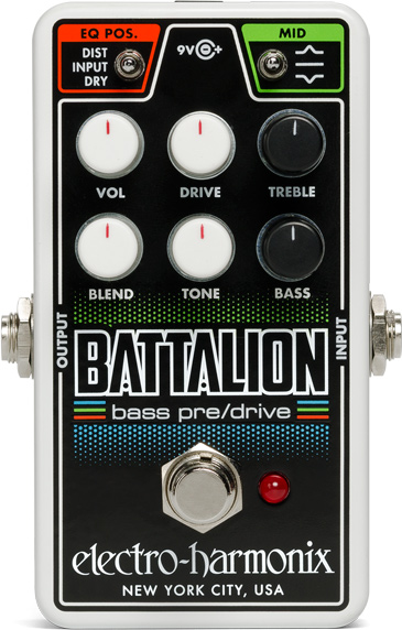 EHX Nano Battalion Bass Pre/Drive Pedal
