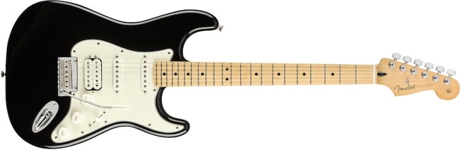 Player Stratocaster HSS Black Maple Neck