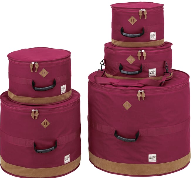 Tama Powerpad Drum Bag Set, Wine Red