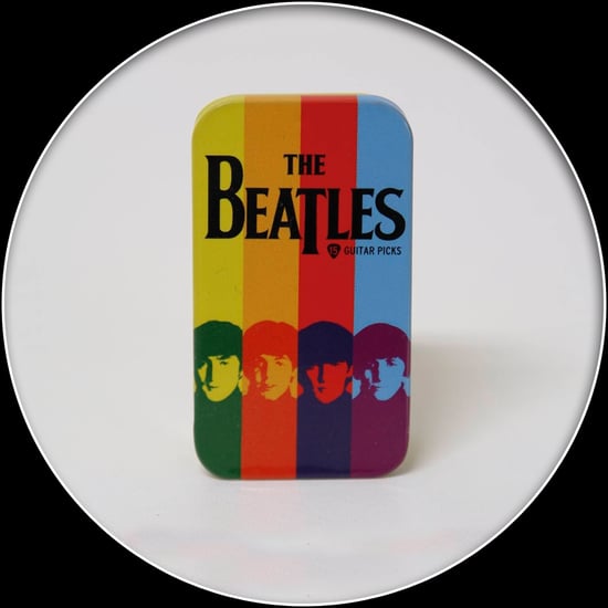 D'Addario Beatles Signature Pick Tins Stripes, 15 Picks