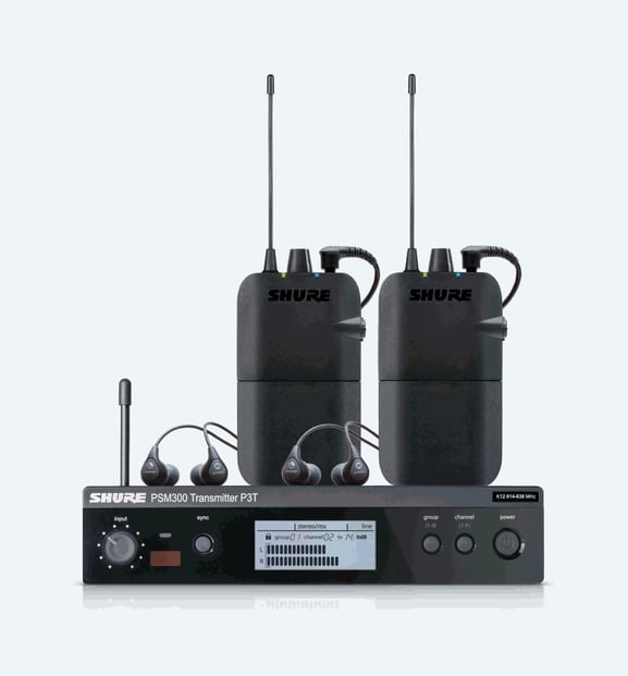 Shure PSM300 Twin Pack, front view