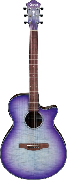 Ibanez AEG70 Acoustic Purple Iris Burst Front