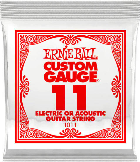 Ernie Ball 1011 Plain Steel Electric Single String, 11