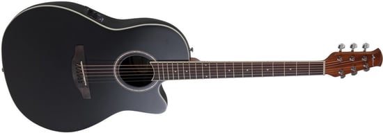 Ovation AB28 Applause Super Shallow Bowl Electro Acoustic, Black Satin