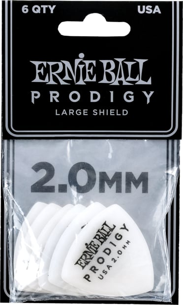 rnie Ball Prodigy Large Shield 2mm Pick 1