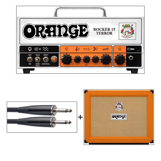 Orange RT Rocker 15 Terror & 2x12OB Cab, Orange Bundle