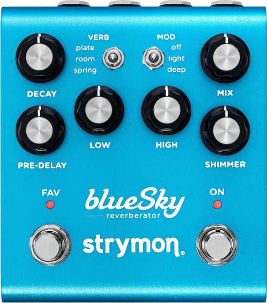 Strymon blueSky Reverb Pedal V2 Front Panel