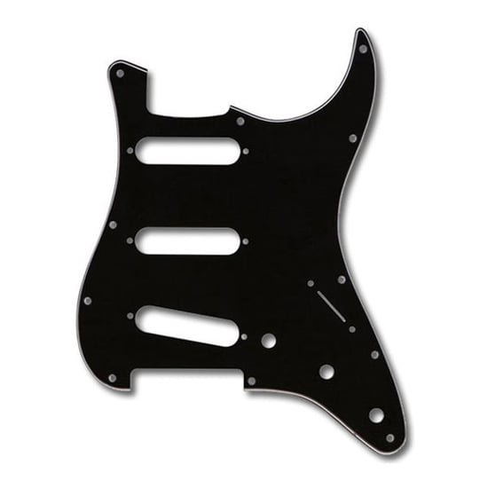 Fender Standard Strat Single Coil Pickguard (3-Ply, Black/White/Black)