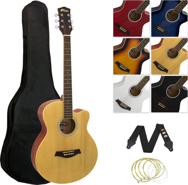 Tiger ACG3 Acoustic Guitar Natural 1