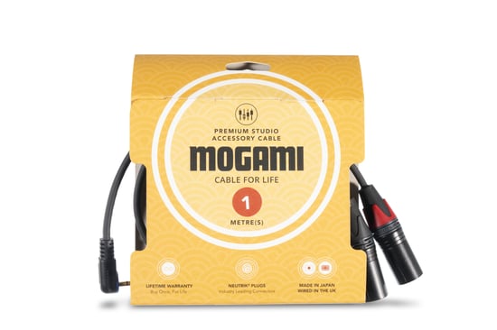 Mogami 3106 Premium Angled Mini Jack to 2x XLR Male Cable, 1m