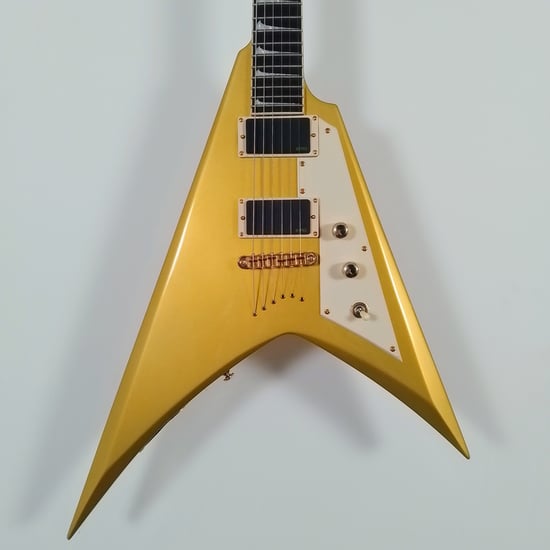ESP LTD KH-V Kirk Hammett Signature, Metallic Gold, B-Stock