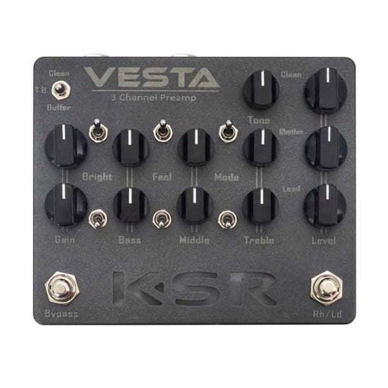 KSR VESTA 3 Channel 80s/90s Preamp Pedal