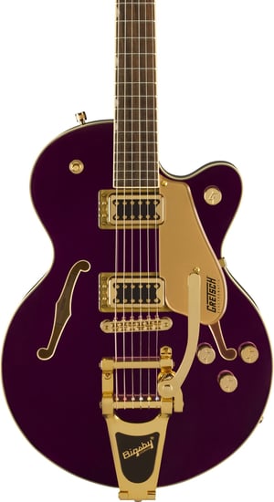 Gretsch G5655TG Electromatic Center Block Jr. Single-Cut with Bigsby and Gold Hardware, Laurel Fingerboard, Amethyst