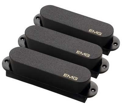 EMG SA Solderless Single Coil Pickup Set, Black