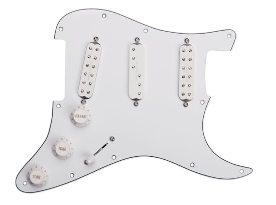 Seymour Duncan Everything Axe Loaded Pickguard, Strat, White