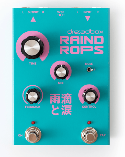 Dreadbox Raindrops Stereo Delay Pitch and Reverb Pedal