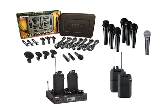 Shure Live Recording and Monitoring Bundle 