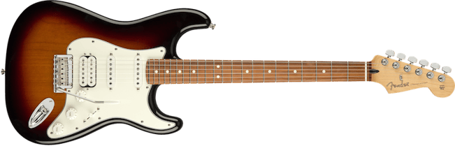 Player Stratocaster HSS 3 Tone Sunburst Pau Ferro 