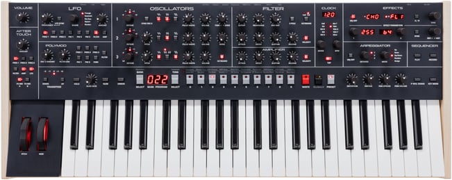 Sequential Trigon-6 Analog Synthesizer Front