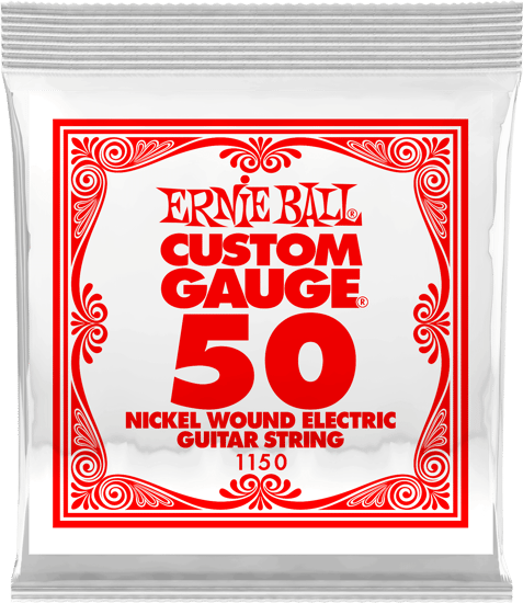 Ernie Ball 1150 Nickel Wound Electric Single String, 50