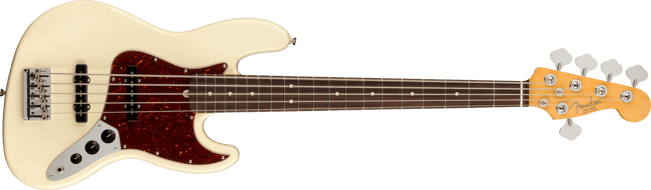 Fender American Pro II Jazz Bass V Olympic White