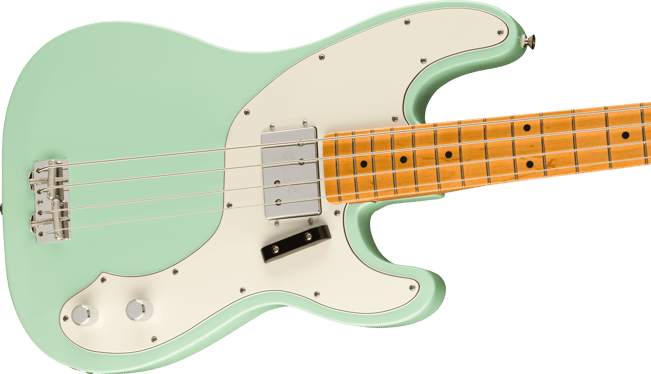 Fender Vintera II 70s Tele Bass Green Tilt 1