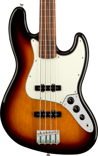 Fender Player Jazz Bass Fretless, Pau Ferro, 3 Tone Sunburst