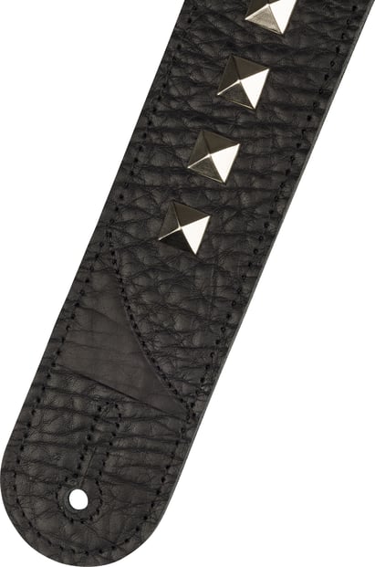 Jackson Metal Stud Leather Strap, Black