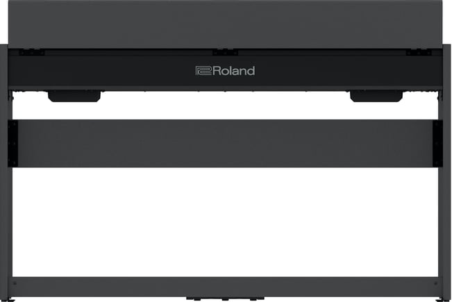 Roland F107 Digital Piano, Black Rear Open Lid