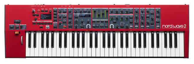 Nord Wave 2 Synthesizer, overehead view