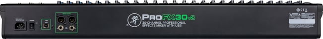 Mackie ProFX30 V3 Mixer, rear view