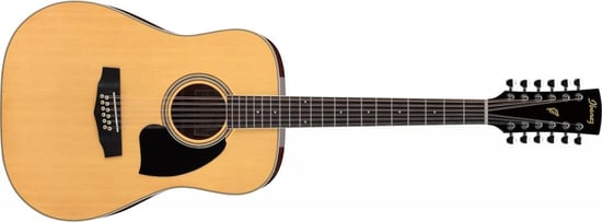 Ibanez PF1512 Dreadnought Acoustic, Natural