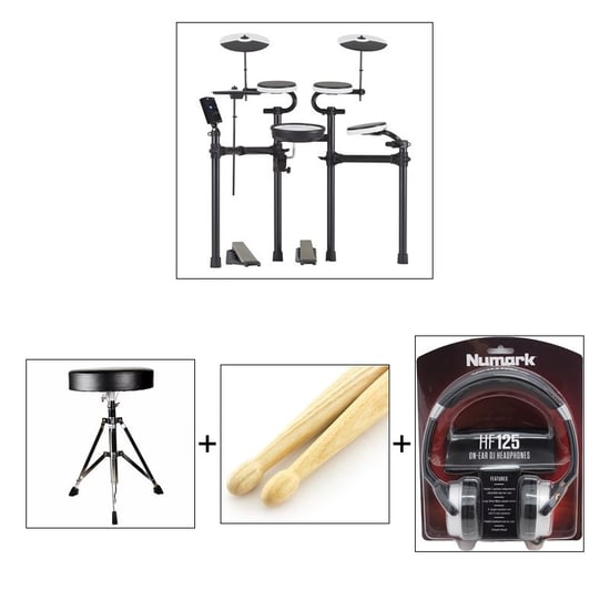 Roland TD-02KV V-Drums Electronic Drum Kit Bundle