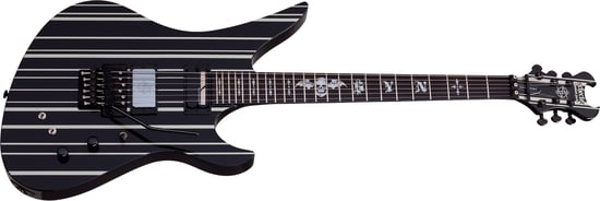 Schecter Synyster Gates Custom S, Sustainiac, Black/Silver