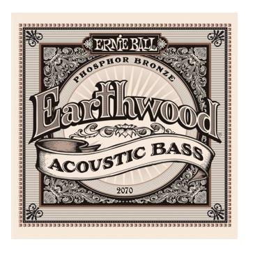 Ernie Ball 2070 Earthwood Phosphor Bronze Acoustic Bass, 45-95
